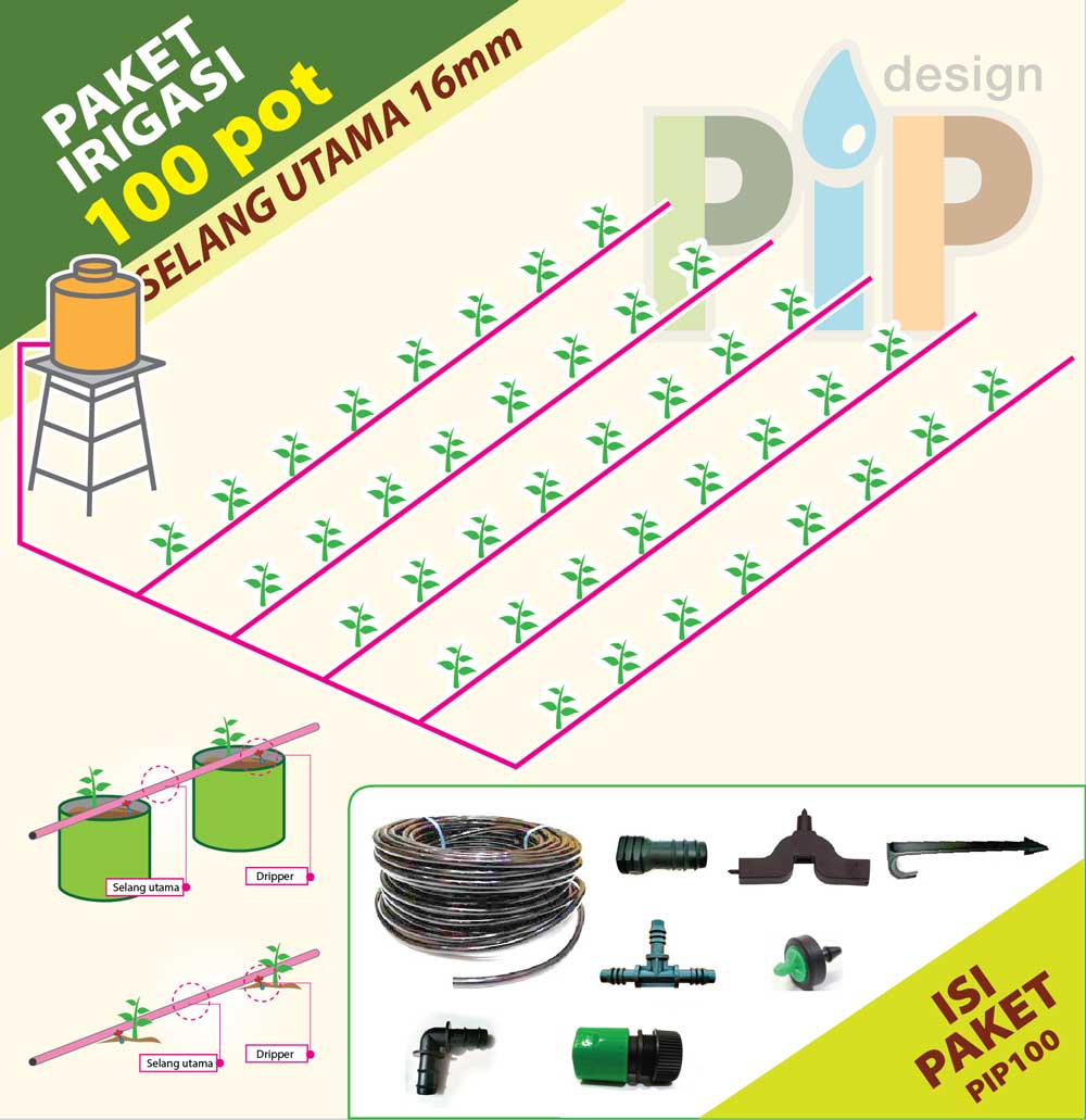 Paket Irigasi 100pot