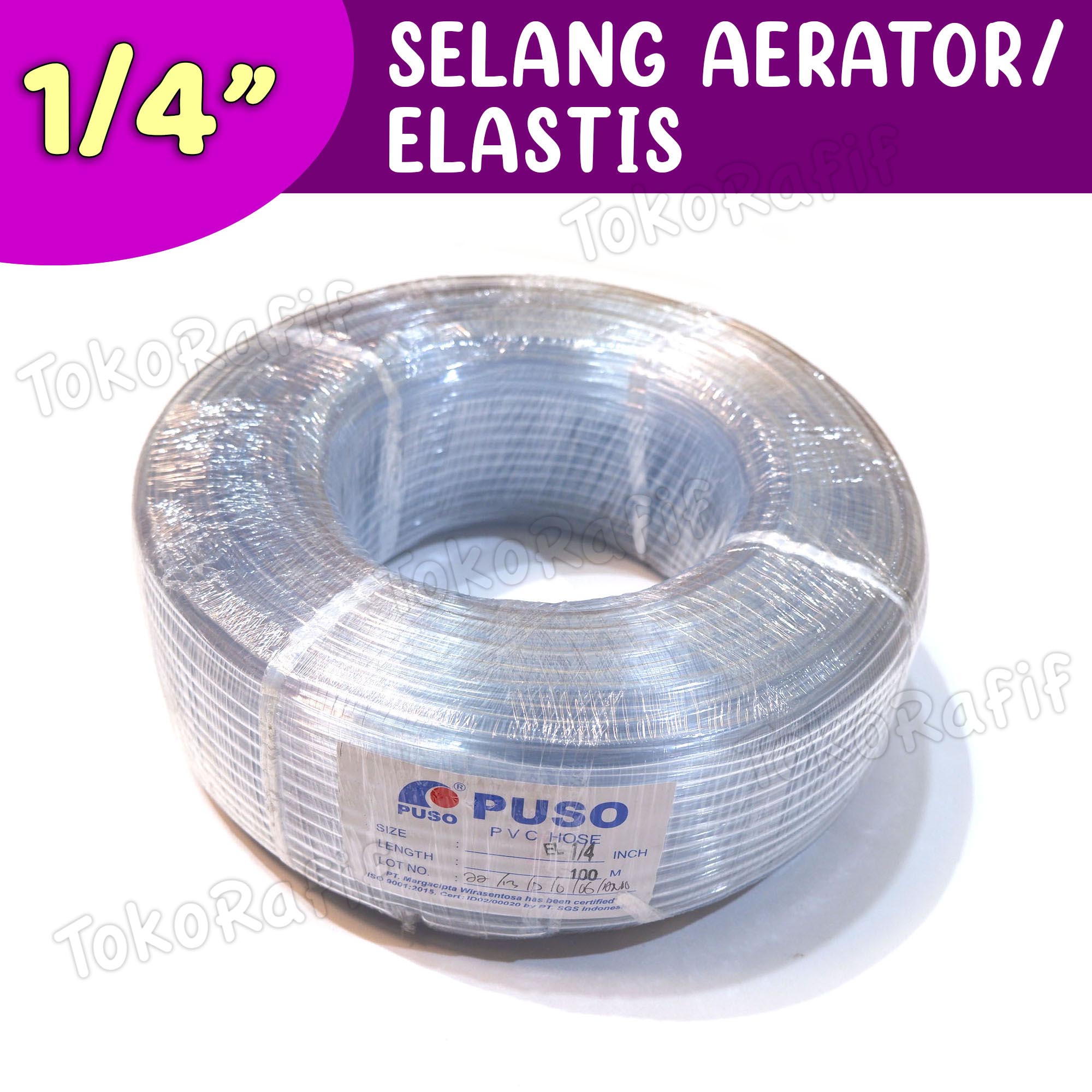 Selang Aerator 1/4 Merk PUSO 1 Roll (100-Meter)