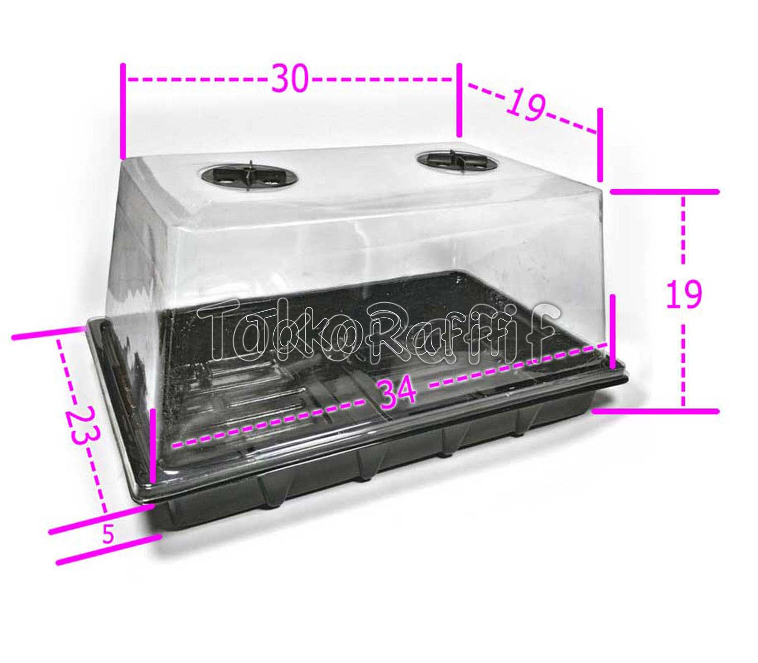 Tray Semai Besar Tutup Transparant